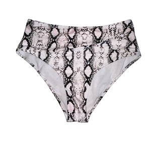 Women’s high waisted python/snake skin bikini bottom